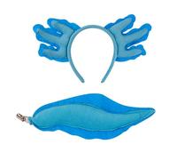 JTQYFI Salamander Diadema para Halloween Music Festival Sombrero Felpa Animal Auriculares Hairhoop Carnivals Party