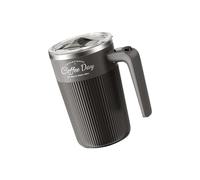 JTQYFI Taza de café automática magnética con indicador de temperatura, taza eléctrica recargable por USB, taza de café agitador magnética
