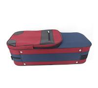 JTRHD Carcasa de Estuche de violín Violín Caja Doble Caja rizada Resistente a la presión y Resistente a la caída con asa con Correas de Mochila (Color : Rojo, Size : 1/4)