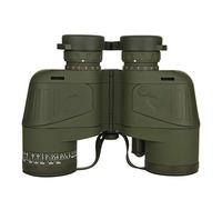 JTRHD Prismáticos a prueba de niebla e impermeables 10x50 brújula electrónica llena de nitrógeno impermeable HD telescopio para exteriores ligero y portátil campo de visión salvaje (color: verde,