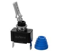 Jtron 12v 40A/24v 20A Interruptor de palanca a prueba de agua Encendido-Apagado 2P SPST 12MM para tablero de automóvil modificado 2P SPST