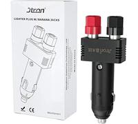 Jtron Enchufe para encendedor de cigarrillos de coche de 12 V 10 A con cable de alimentación para acomodar el cable de alimentación negro para el inversor