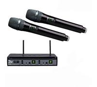 JTS E-7DU - E-7THD Sistema de micrófono de mano inalámbrico Dual Freq.690-726MHz UHF PLL, negro