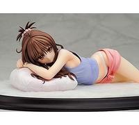 jtsgwop Figura de anime Girl Anime Deluxe versión Long to Love Ru Darkness Yuuki Mikan Kawaii Durmiendo PVC 22 cm Figuras de acción estatua adornos modelo adulto juguete muñeca coleccionables