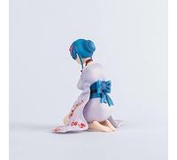 jtsgwop Figura de anime Girl de 13 cm, versión de anime Re: Life A Different World from Zero REM REO Remu Kneeling Pretty Girls personajes de PVC, modelo de colección de juguetes para adultos, figura