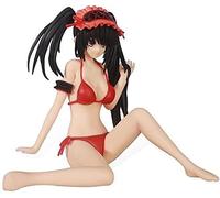 jtsgwop Figura de anime Girl de edición limitada Anime Date A Live Tokisaki Kurumi Hermosa niña sentada traje de baño extraíble Ver. Hermosa niña figuras de acción de PVC, modelo de muñeca de juguete
