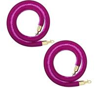 JTSMJQIE Cuerdas de barrera de control de multitudes con mosquetones pulidos, gestión de colas de seguridad para eventos, adecuadas para uso en interiores y exteriores y soluciones de seguridad