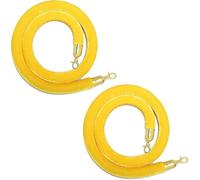 JTSMJQIE Cuerdas de barrera de control de multitudes con mosquetones pulidos, gestión de colas de seguridad para eventos, adecuadas para uso en interiores y exteriores y soluciones de seguridad