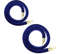 JTSMJQIE Cuerdas de barrera de control de multitudes con mosquetones pulidos, gestión de colas de seguridad para eventos, adecuadas para uso en interiores y exteriores y soluciones de seguridad