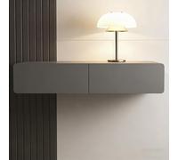 JTSMJQIE Mesa de pared con mesa de noche flotante de 2 puertas, diseño moderno que ahorra espacio para dormitorio, armario de pared de 39.4 pulgadas