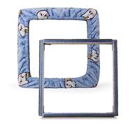 JTVTW Gripper Strip Frames Punch Needle Rug Hooking Frame - Marco de bordado con agujas, 50 x 50 cm, color azul