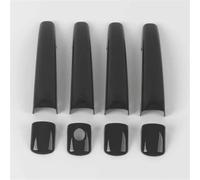 JTWMTY Accesorios Exteriores Embellecedor Adhesivo para Manija De Puerta De Coche Accesorios De Estilo para Peugeot 207 308 407(Negro)