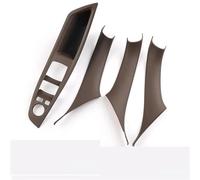 JTWMTY Embellecedor Panel Manija Interior Puerta Coche Pegatinas Protectoras Interiores Para BMW Serie 5 F10 2011-2017 LHD(Mocha 4pcs9)