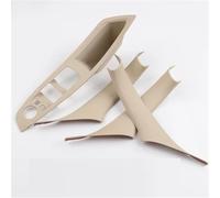JTWMTY Embellecedor Panel Manija Interior Puerta Coche Pegatinas Protectoras Interiores Para BMW Serie 5 F10 2011-2017 LHD(Cream 4pcs11)