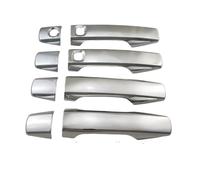 JTWMTY Interior Cubierta Protectora Manija Puerta Carbono Para Coche Carcasa Para Land Para Cruiser FJ200 LC200 2008 2009-2015(Chrome)