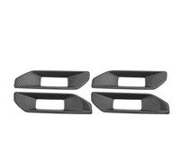 JTWMTY Para Ford Para Ranger T9 2023 2024, Marco De Manija Puerta Interior, Cubierta Embellecedora, Pegatinas, 4 Piezas, Accesorios Para Coche(Carbon black)