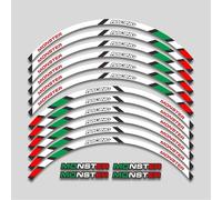 JTWMTY Pegatinas para Rueda Motocicleta Pegatinas Reflectantes A Rayas para Llanta para Ducati para Monster 695 696 795 796 1100 1100S 797 821(Style 9)