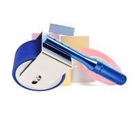 JTWWDM Herramienta Prueba Estándar Acero Inoxidable, Rodillo Adhesivo Caucho PU Operado Mano, Mango con Agarre Diamante, Probador Adhesión Cinta Manual 2kg para Papel Tapiz