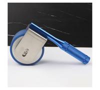 JTWWDM Probador de Adhesión Manual para Cinta, Rueda Estándar, 2kg de Presión en el Mango, Rodillo de Caucho PU Azul, Mango de Acero Inoxidable con Diseño Diamante