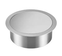 JTWWDM Tapa Bote Basura Acero Inoxidable 304 Empotrada En La Encimera La Cocina, Tapa Abatible Empotrada el Gabinete, Tapa De Bote Basura Acero Inoxidable Empotrada,150mm
