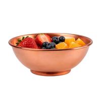 Jtxcreate Bol de Cobre | Gran Recipiente Almacenador para Mezcla y Guardado de Ensaladas | Boles de Mezcla | para Hornear, Servir en el Hogar, con Fruta, Chef, Comida, Cocinar, Cocina y Ensalada
