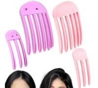 JTYEBY 4pcs Clips de Pelo para Volumen, Pinzas para el Pelo para Levantar Las Raíces, Peine para Dar Forma al Cabello con Flequillo Esponjoso, para el Cabello sin Costuras Naturales para Peinar