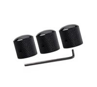 JTYUERWQ 3 Uds Perilla De Bajo De Guitarra Eléctrica Perilla De Control De Tono De Volumen Tapas De Potenciómetro Piezas de Accesorios para Guitarra(Black)