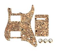 JTYUERWQ Electric Guitar Pickguard Instrument Parts 1 Juego De Golpeador De Guitarra Eléctrica Placa Rascadora Bobina Humbucker HH para Piezas De Guitarra ST(Shell3)