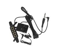 JTYUERWQ Pastilla De Guitarra Acústica Portátil con Micrófono Y Micrófono para Guitarra Popular De Madera Sin Necesidad De Perforar Agujeros Accesorios para Pastillas de Guitarra acústica(Gold)