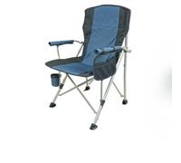 JTZYM Silla de Camping Plegable, Ligera y Portátil con Portavasos, Capacidad de 330 Libras, Diseño Compacto, Respaldo Alto y Reposabrazos Duro, Incluye Bolsa de Transporte para Playa,