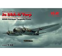 Ju 88a-4 Torp / A-17, WWII German Torpedo Avión 1:48 Plástico Modelo Kit Icm