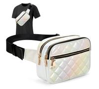 Juachy Riñonera Mujer, Bolso Riñonera Festival Bumbag Cintura Elegante Bolsa de Moda Diamante Cuerpo Cruzado