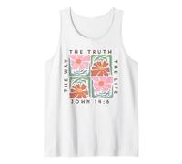 Juan 14:6 El Camino La Verdad La Vida Diseño Floral Camiseta sin Mangas