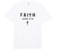 Juan 3:16 3 16 Fe - Dios Jesús Cita Cristiana Comfort Colors Adult Heavyweight T-Shirt