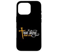 Juan 3:16 - Cristiano Pascua Verdadera historia Cruz & Uñas Carcasa para iPhone 16 Pro