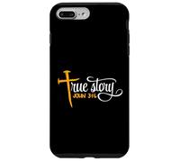 Juan 3:16 - Cristiano Pascua Verdadera historia Cruz & Uñas Carcasa para iPhone 7 Plus/8 Plus