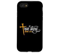 Juan 3:16 - Cristiano Pascua Verdadera historia Cruz & Uñas Carcasa para iPhone SE (2020) / 7 / 8