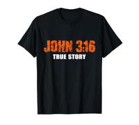 Juan 3:16 Inspiradora Historia Verdadera Fe Cristiana Camiseta