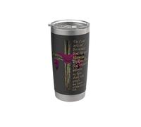 Juan 3:16 Por Dios Tan Amado El Versículo Bíblico Mundial con Cruz Vaso térmico de acero inoxidable de doble pared