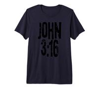 Juan 3:16 Verso de la Biblia Palabras de Dioses Camiseta Premium