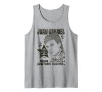 Juan Gabriel Auditorio Nacional 2015 Camiseta sin Mangas, Hombre, Gris Jaspeado, XL