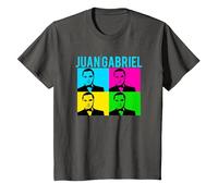 Juan Gabriel Bloques De Colores Azul Logo Stencil Foto Camiseta, Niños, Asfalto, 10 años