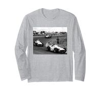 Juan Manuel Fangio Zandvoort GP de Holanda 1955 Coche de Carreras Manga Larga
