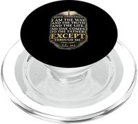 Juan Verso de la Biblia Fe Cristiana Jesús El Camino Verdad Vida PopSockets PopGrip para MagSafe