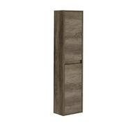 JUANIO Columna de Baño o Aseo Suspendida con 2 Puertas Acabado en Color Nordik - Dim: 30 cm (Largo) x 140 cm (Alto) x 25,5 cm (Fondo)