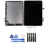 JUANIO Pantalla Completa: Vidrio táctil + Pantalla LCD Compatible con iPad Air 4 (2020) A2324 A2072 A2325 A2316 10.9" Plata Negro + Herramientas Ofrecido