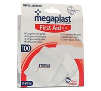 JUANIO Paquete de 10 Cajas de 100 Compresas de Gasa Estéril - 10 x 10 cm