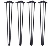JuanNest 4X Patas De Mesa Doradas para Muebles Patas, Pata De Mesa Hairpin Leg para Mesa De Comedor Cocina Muebles De Bricolaje Sillas Sofás Armarios Sofás, Escritorio B,40CM