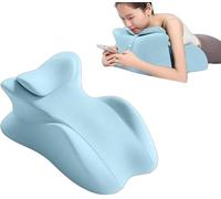JuanNest Almohada De Apoyo para La Espalda, Almohada De Cuña De Espalda para Leer, Cojín De Elevación Transpirable Antideslizante con Fundas Lavable para Sentarse,Descansar Tumbado De Lado,Leer B