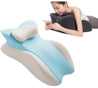 JuanNest Almohada De Apoyo para La Espalda, Almohada De Cuña De Espalda para Leer, Cojín De Elevación Transpirable Antideslizante con Fundas Lavable para Sentarse,Descansar Tumbado De Lado,Leer E